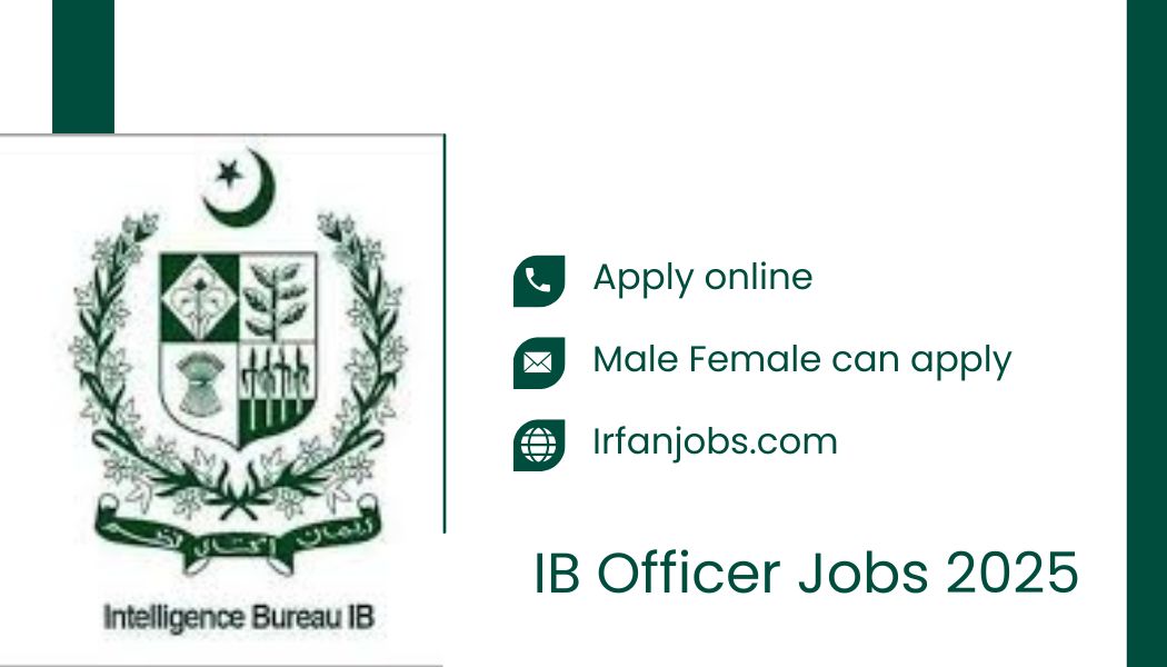 IB officer jobs in pakistan 2025
